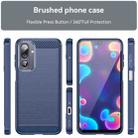 For Samsung Galaxy M36 5G Carbon Fiber Brushed Texture TPU Phone Case(Blue) - 2