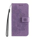 For Redmi 13 4G / Redmi Note 13R Seven-petal Flowers Embossing Leather Phone Case(Light Purple) - 2