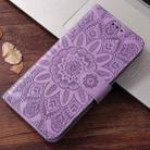 For Redmi A5 4G 173.3mm Embossed Sunflower Leather Phone Case(Purple) - 2