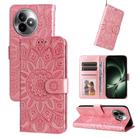 For Redmi K80 Ultra Embossed Sunflower Leather Phone Case(Rose Gold) - 1