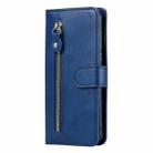 For Redmi Note 14 5G Fashion Calf Texture Zipper Leather Phone Case(Blue) - 2