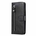 For Redmi Note 14 5G Fashion Calf Texture Zipper Leather Phone Case(Black) - 2