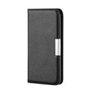 For iPhone 12 Pro Max Litchi Texture Horizontal Flip Leather Case with Holder & Card Slots(Black) - 2