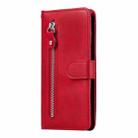 For Samsung Galaxy S25 5G Fashion Calf Texture Zipper Leather Phone Case(Red) - 2