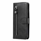 For Samsung Galaxy S25 Ultra 5G Fashion Calf Texture Zipper Leather Phone Case(Black) - 2