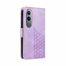 For OnePlus Nord CE4 Lite Embossed Rhombus Starry Leather Phone Case(Purple) - 3