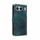 For OnePlus Nord 4 Embossed Rhombus Starry Leather Phone Case(Green) - 3