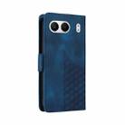 For OnePlus Nord 4 Embossed Rhombus Starry Leather Phone Case(Blue) - 3