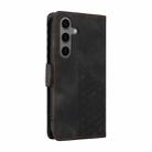 For Samsung Galaxy S25 5G Embossed Rhombus Starry Leather Phone Case(Black) - 3