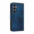 For Samsung Galaxy S25+ 5G Embossed Rhombus Starry Leather Phone Case(Blue) - 3