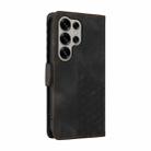 For Samsung Galaxy S25 Ultra 5G Embossed Rhombus Starry Leather Phone Case(Black) - 3