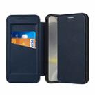 For Samsung Galaxy S24+ 5G Magnetic Armor Series RFID Card Slots Leather Phone Case(Blue) - 1