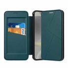 For Samsung Galaxy S24+ 5G Magnetic Armor Series RFID Card Slots Leather Phone Case(Green) - 1