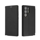 For Samsung Galaxy S25 Ultra 5G Magnetic Armor Series RFID Card Slots Leather Phone Case(Black) - 2