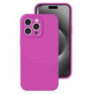 For iPhone 15 Pro Max Precise Hole Liquid Silicone Jelly Color Full Coverage Phone Case(Dragon Fruit Color) - 1