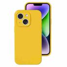 For iPhone 14 Plus Precise Hole Liquid Silicone Jelly Color Full Coverage Phone Case(Sunflower Color) - 1