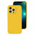 For iPhone 13 Pro Max Precise Hole Liquid Silicone Jelly Color Full Coverage Phone Case(Sunflower Color) - 1