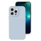 For iPhone 13 Pro Precise Hole Liquid Silicone Jelly Color Full Coverage Phone Case(Haze Blue) - 1