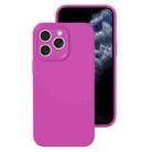 For iPhone 11 Pro Max Precise Hole Liquid Silicone Jelly Color Full Coverage Phone Case(Dragon Fruit Color) - 1