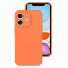 For iPhone 11 Precise Hole Liquid Silicone Jelly Color Full Coverage Phone Case(Sugar Orange Color) - 1