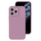 For iPhone 11 Pro Precise Hole Liquid Silicone Jelly Color Full Coverage Phone Case(Blackcurrant Color) - 1