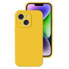 For iPhone 14 Precise Hole Liquid Silicone Jelly Color Full Coverage Phone Case(Sunflower Color) - 1