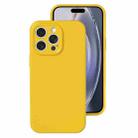 For iPhone 16 Pro Max Precise Hole Liquid Silicone Jelly Color Full Coverage Phone Case(Sunflower Color) - 1