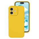 For iPhone 16 Plus Precise Hole Liquid Silicone Jelly Color Full Coverage Phone Case(Sunflower Color) - 1