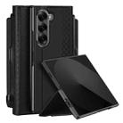 For Samsung Galaxy Z Fold6 DUX DUCIS Bril Series PU + TPU Phone Case with Pen Slot(Black) - 1