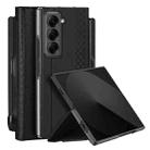 For Samsung Galaxy Z Fold Special DUX DUCIS Bril Series PU + TPU Phone Case with Pen Slot(Black) - 1