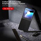 For Motorola Razr 50 PU Leather Black Frame Full Coverage Phone Case(Black) - 2