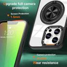 For iPhone 16 Pro Max Magnetic Rotating Ring Holder Phone Case(Black) - 2