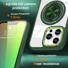 For iPhone 16 Pro Max Magnetic Rotating Ring Holder Phone Case(Dark Green) - 2