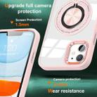 For iPhone 16 Magnetic Rotating Ring Holder Phone Case(Pink) - 2