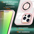 For iPhone 15 Pro Magnetic Rotating Ring Holder Phone Case(Pink) - 2