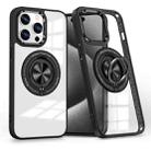 For iPhone 15 Pro Magnetic Rotating Ring Holder Phone Case(Black) - 1