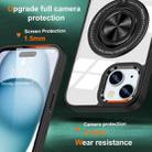 For iPhone 15 Plus Magnetic Rotating Ring Holder Phone Case(Black) - 2