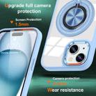 For iPhone 15 Plus Magnetic Rotating Ring Holder Phone Case(Light Blue) - 2