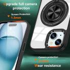 For iPhone 14 Plus Magnetic Rotating Ring Holder Phone Case(Black) - 2