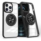 For iPhone 12 Pro Max Magnetic Rotating Ring Holder Phone Case(Black) - 1