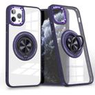 For iPhone 11 Pro Magnetic Rotating Ring Holder Phone Case(Dark Purple) - 1