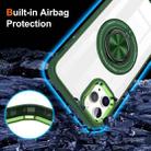 For iPhone 11 Pro Max Magnetic Rotating Ring Holder Phone Case(Dark Green) - 3