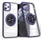 For iPhone 11 Pro Max Magnetic Rotating Ring Holder Phone Case(Dark Purple) - 1