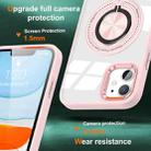 For iPhone 11 Magnetic Rotating Ring Holder Phone Case(Pink) - 2