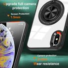 For iPhone XS Max Magnetic Rotating Ring Holder Phone Case(Black) - 2