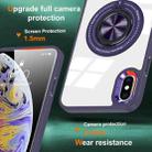 For iPhone XS Max Magnetic Rotating Ring Holder Phone Case(Dark Purple) - 2