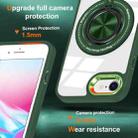 For iPhone SE 2022 / 2020 / 8 / 7 Magnetic Rotating Ring Holder Phone Case(Dark Green) - 2