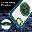 For iPhone SE 2022 / 2020 / 8 / 7 Magnetic Rotating Ring Holder Phone Case(Dark Green) - 3