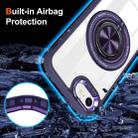 For iPhone SE 2022 / 2020 / 8 / 7 Magnetic Rotating Ring Holder Phone Case(Dark Purple) - 3