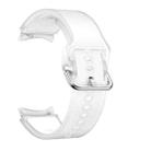 For Samsung Galaxy Watch FE 40mm Glacier Clear Two Color Silicone Watch Band(White) - 3